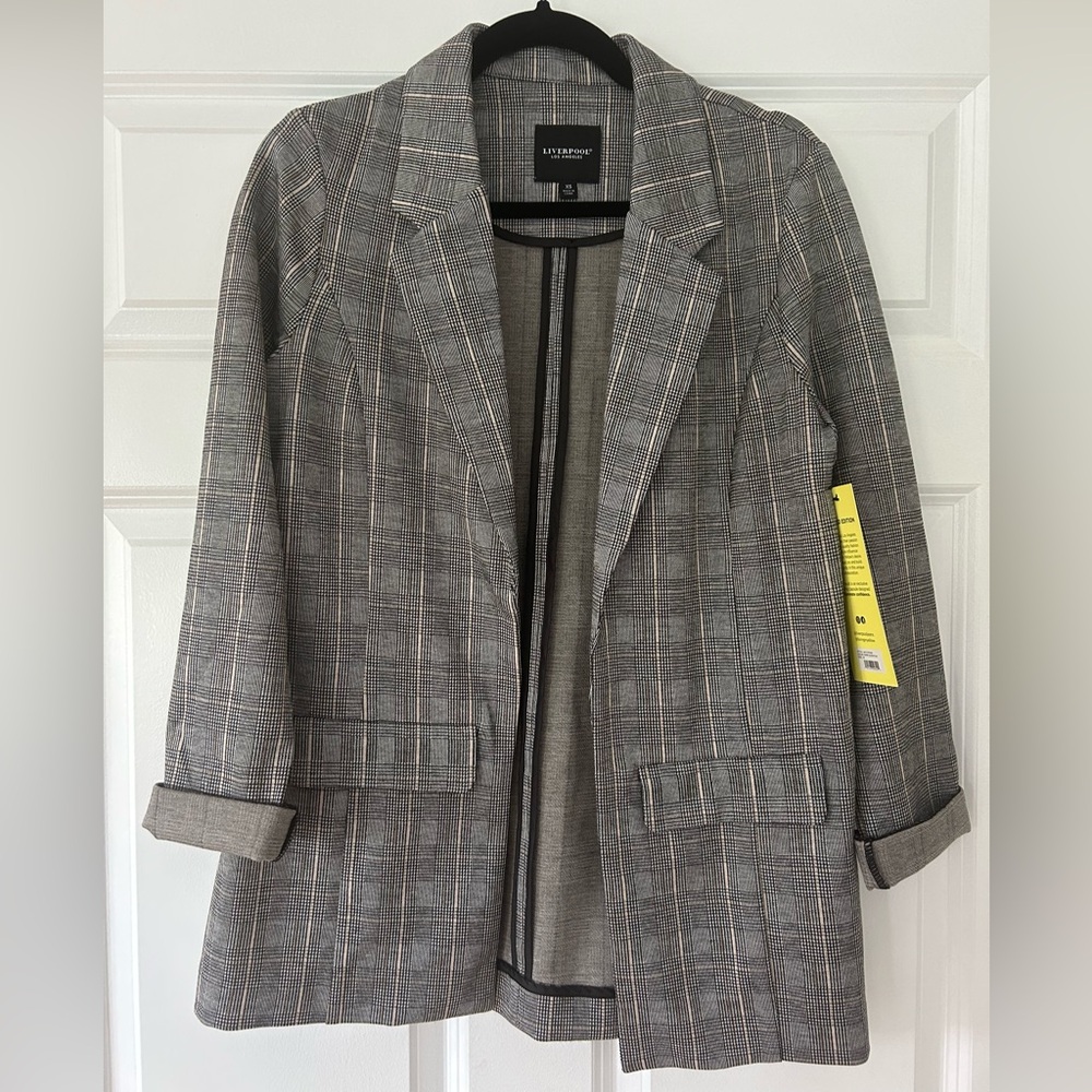 Liverpool Los Angeles Oversized Plaid Blazer – XS,‎ NWT